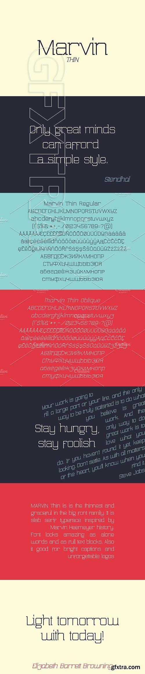 CreativeMarket - Marvin Thin Fonts 1968145