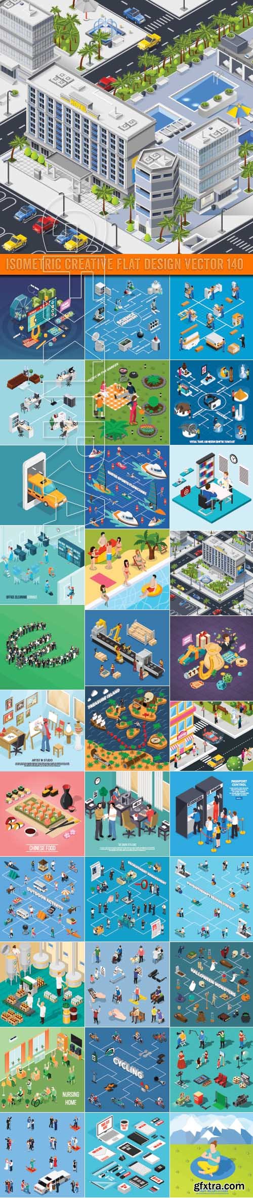 Isometric creative flat design vector 140