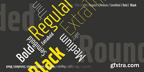 XXII Neue Norm Rounded Condensed Font Family (RETAIL)