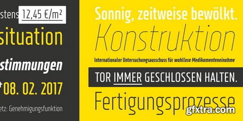 XXII Neue Norm Rounded Condensed Font Family (RETAIL)