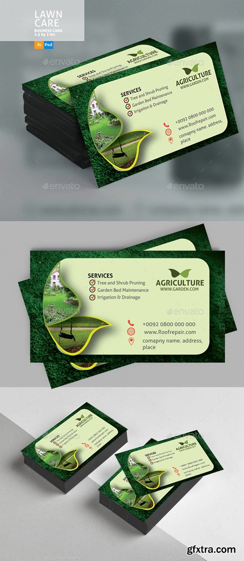 GR - Lawn Care Business Card 20813592