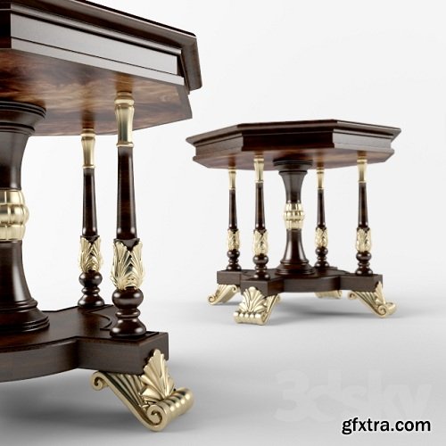 Table decor classic 3d Model