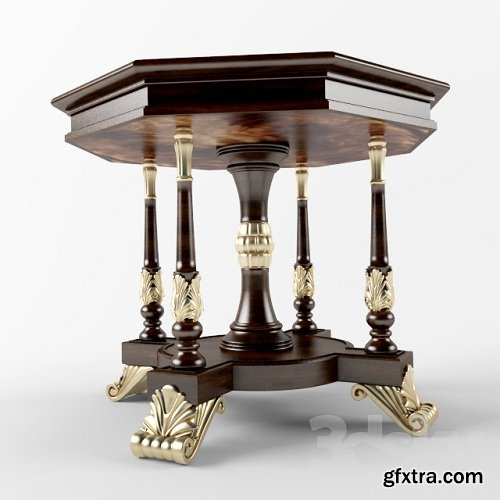 Table decor classic 3d Model