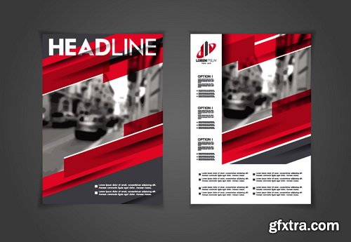 Vectors - Red Business Flyers 23