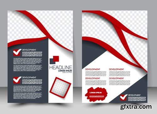 Vectors - Red Business Flyers 23