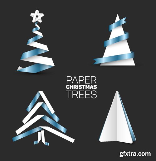 Vectors - Creative Christmas Trees Set 6