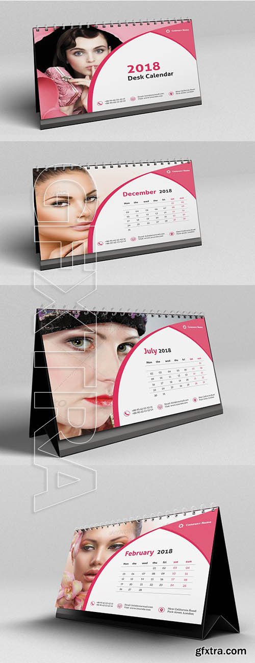 CreativeMarket - Desk Calendar 2018 1967892