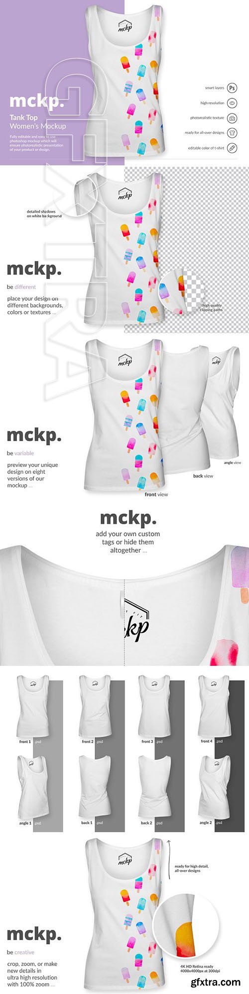 CreativeMarket - Tank Top by mckp - Womens Mockup 1903539