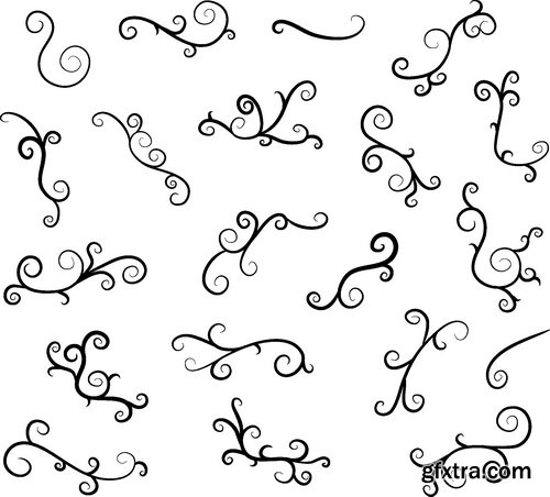 Vectors - Floral Ornaments Set 23