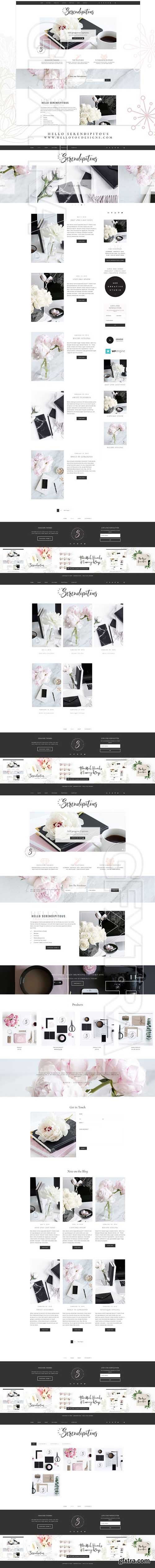 CreativeMarket - Hello Serendipitous - Wordpress 1974914