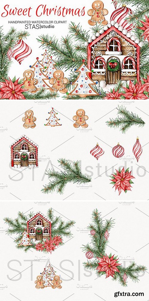 CM - Watercolor Christmas Clipart 1626304