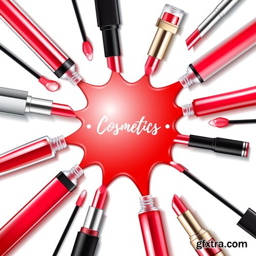 Vectors - Backgrounds with Cosmetics 11