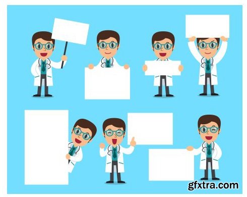 Vectors - Doctors and nurses 10