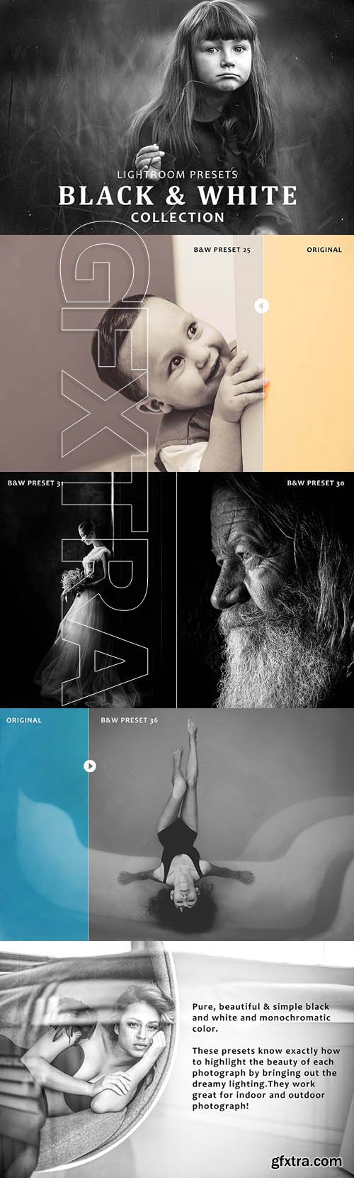 CreativeMarket - B & W Collection Lightroom Presets 1968815