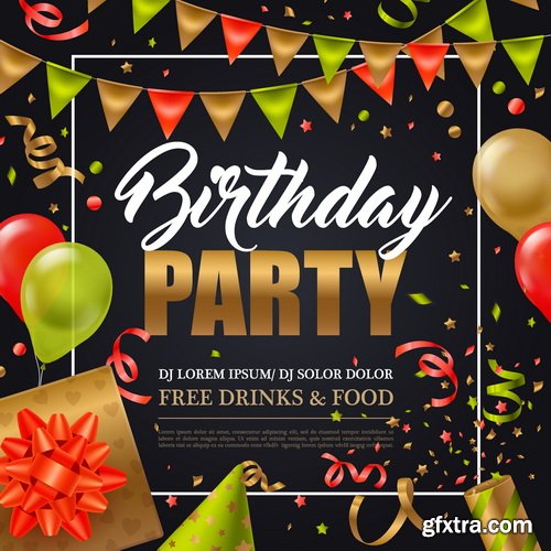 Vectors - Birthday Backgrounds 31