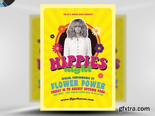 60s Night Music Flyer Template