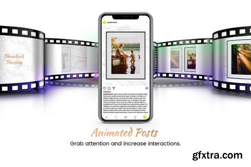 CreativeMarket Animated Gold Instagram Templates 1982947