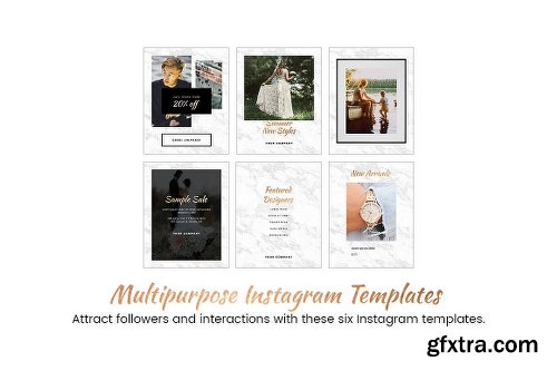 CreativeMarket Animated Gold Instagram Templates 1982947