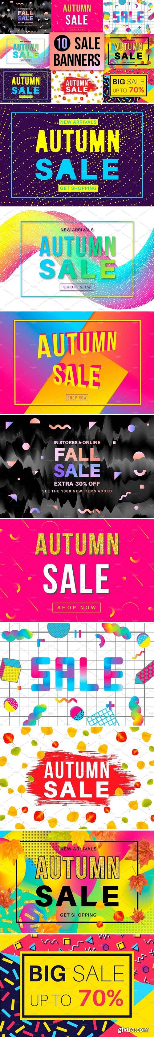 CM - 10 Autumn Sale Banners Set 1819817