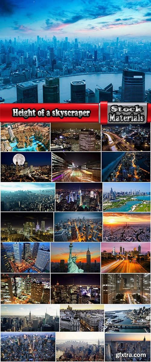Height of a skyscraper night city business center metropolis 25 HQ Jpeg