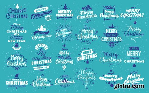 Vectors - White Christmas Labels 9