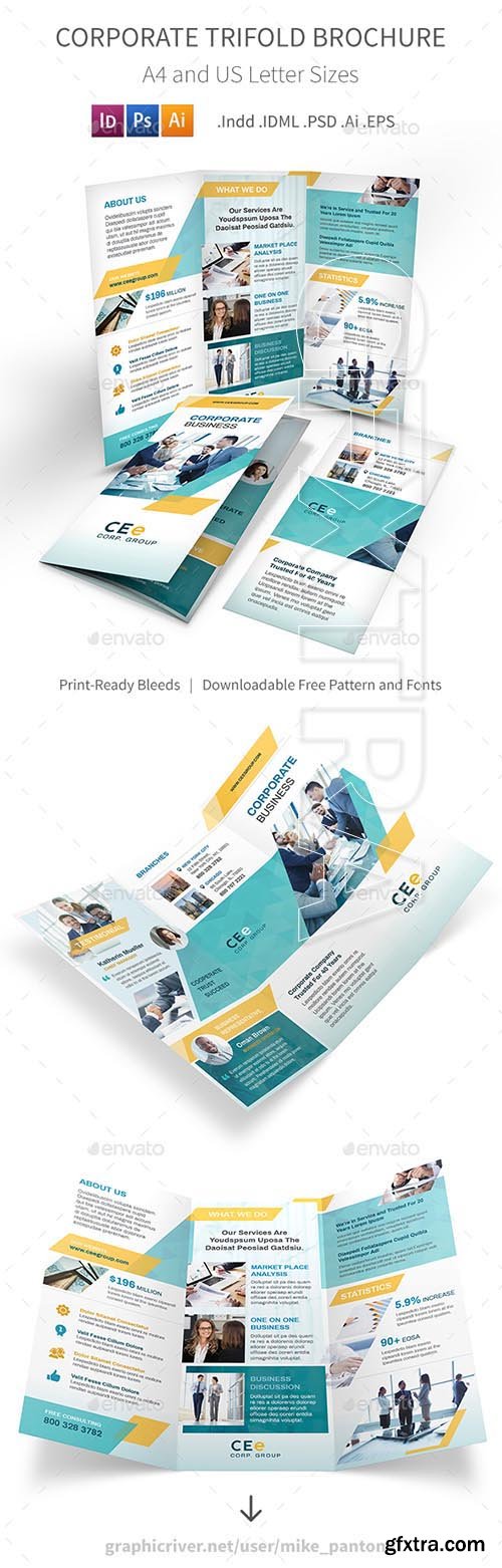 GraphicRiver - Corporate Business Trifold Brochure 5 20797431