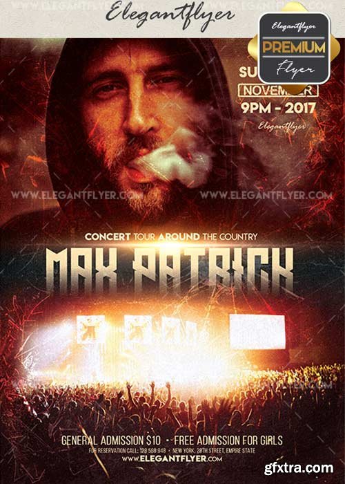 Concert V40 Flyer PSD Template + Facebook Cover