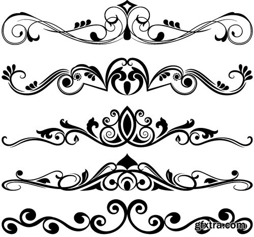 Vectors - Ornamental Floral Dividers 39