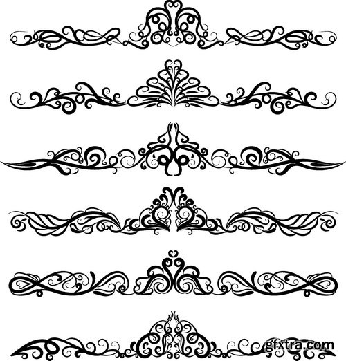 Vectors - Ornamental Floral Dividers 39