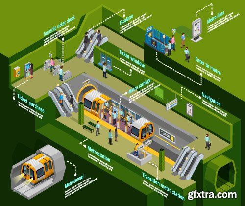 Vectors - Transportation Infographics 8