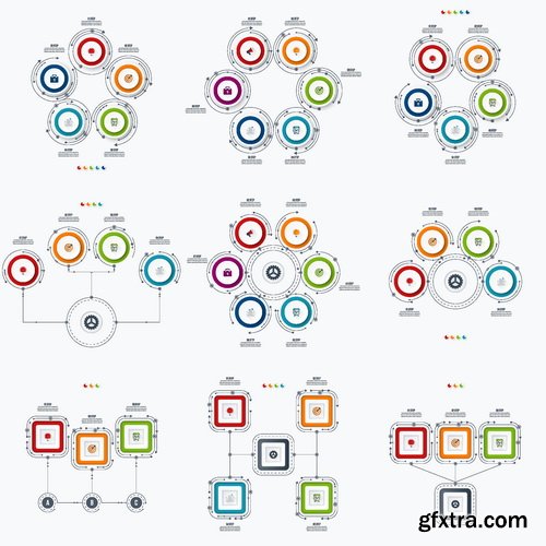 Vectors - Option Infographics Elements 83