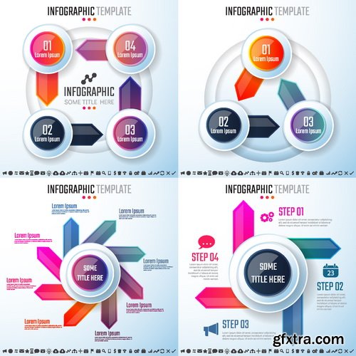 Vectors - Option Infographics Elements 83