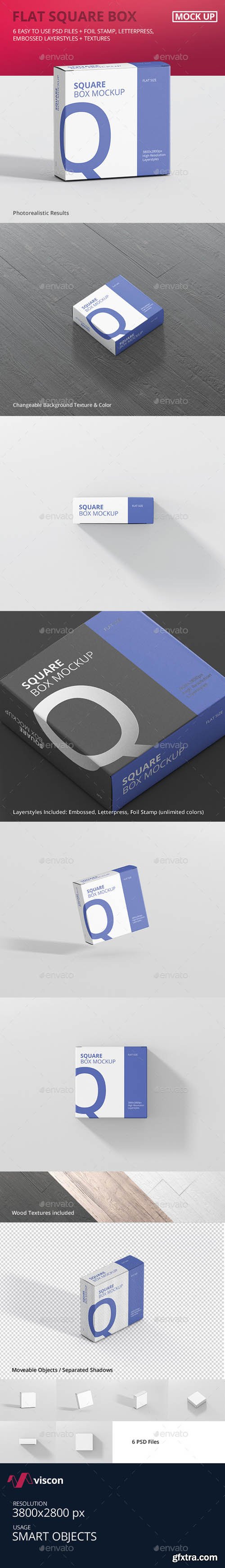 GR - Box Mockup - Flat Square 20668748