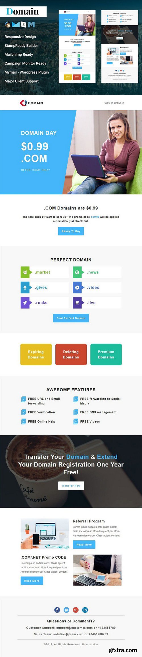 CM - Domain - Responsive Email Template 1926307