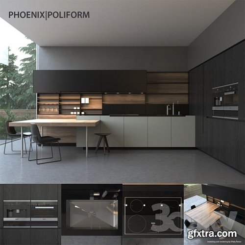 3DDD - Kitchen 3D Models Collection