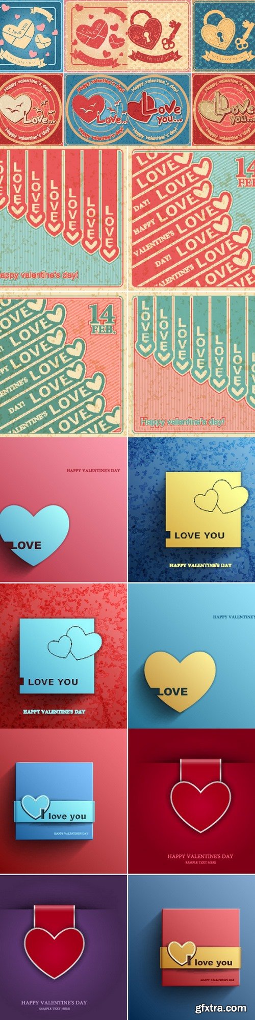 Happy Valentine's Day Set cards