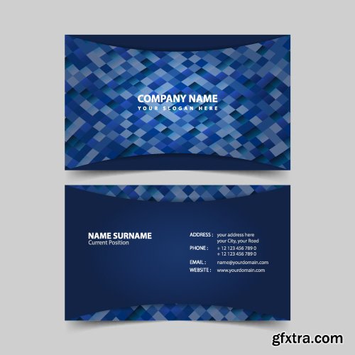 Vectors - Blue Business Cards 20