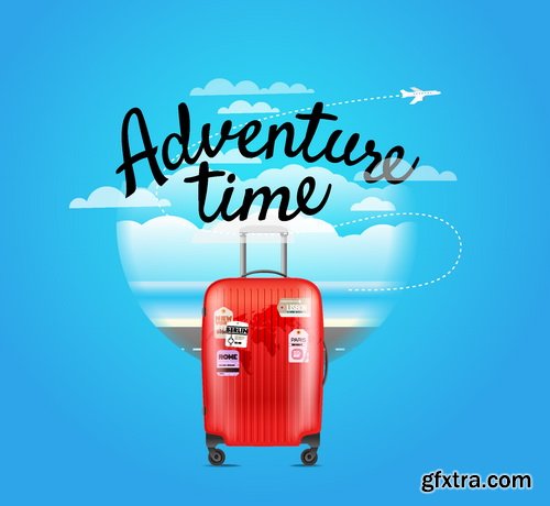 Vectors - Shiny Travel Backgrounds 30