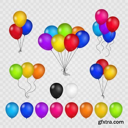 Vectors - Shiny Colorful Balloons 7