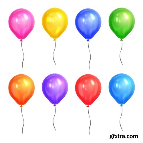Vectors - Shiny Colorful Balloons 7
