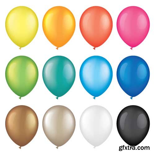 Vectors - Shiny Colorful Balloons 7