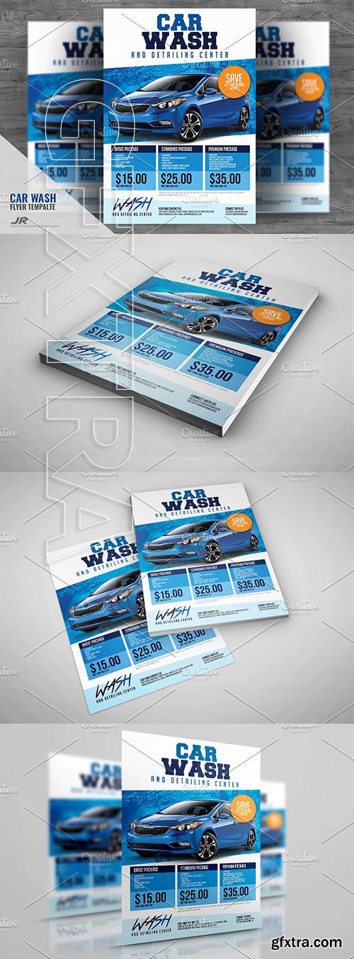 CreativeMarket - Car Wash Services Flyer 1983117