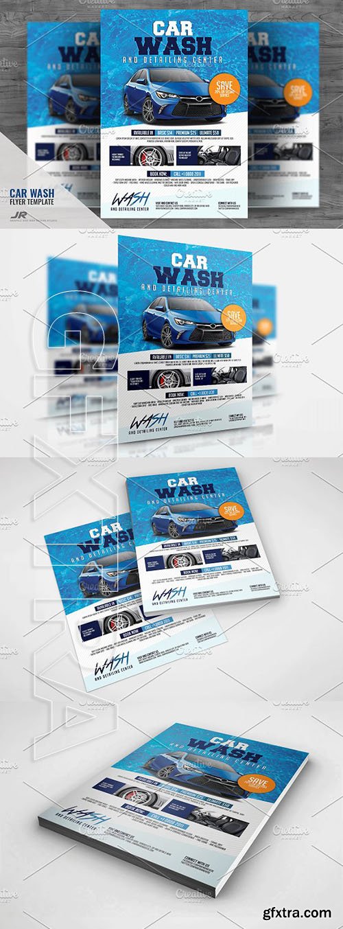 CreativeMarket - Car Wash Flyer v2 1983344