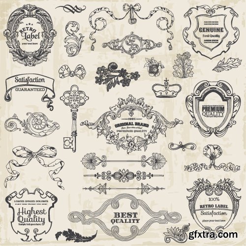 Vectors - Ornamental Vintage Labels 53