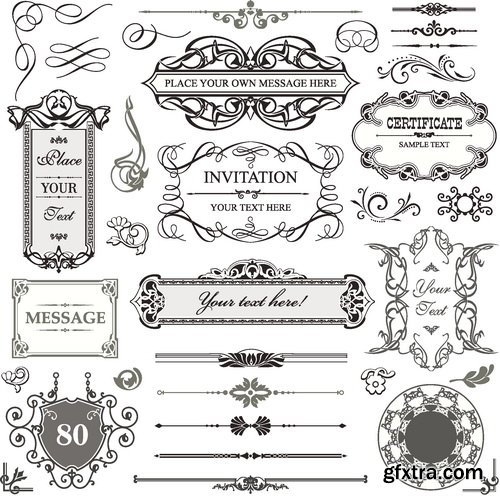 Vectors - Ornamental Vintage Labels 53