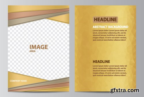 Vectors - Golden Business Flyers 6