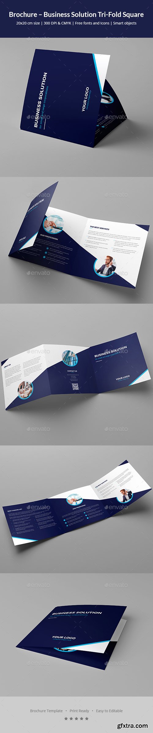 GR - Brochure – Business Solution Tri-Fold Square 20847452