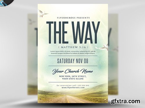 The Way Church Event Flyer Template