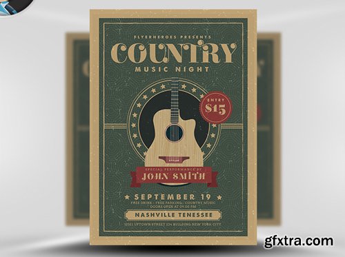 Country Night Flyer Template v3