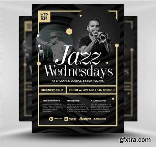 Jazz Music Night Flyer Template